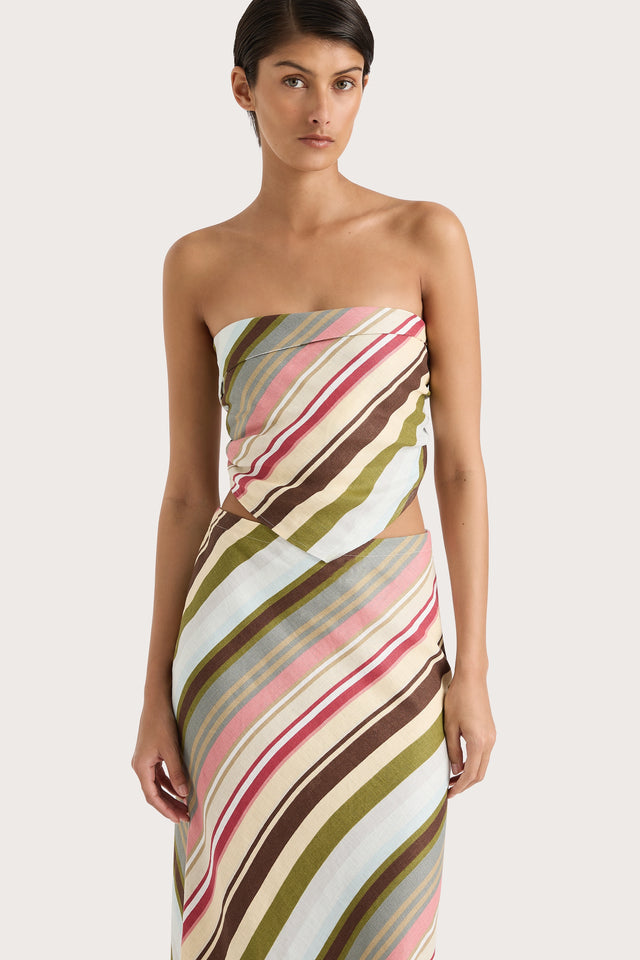 Antibes Strapless Top Meleu Stripe Multi