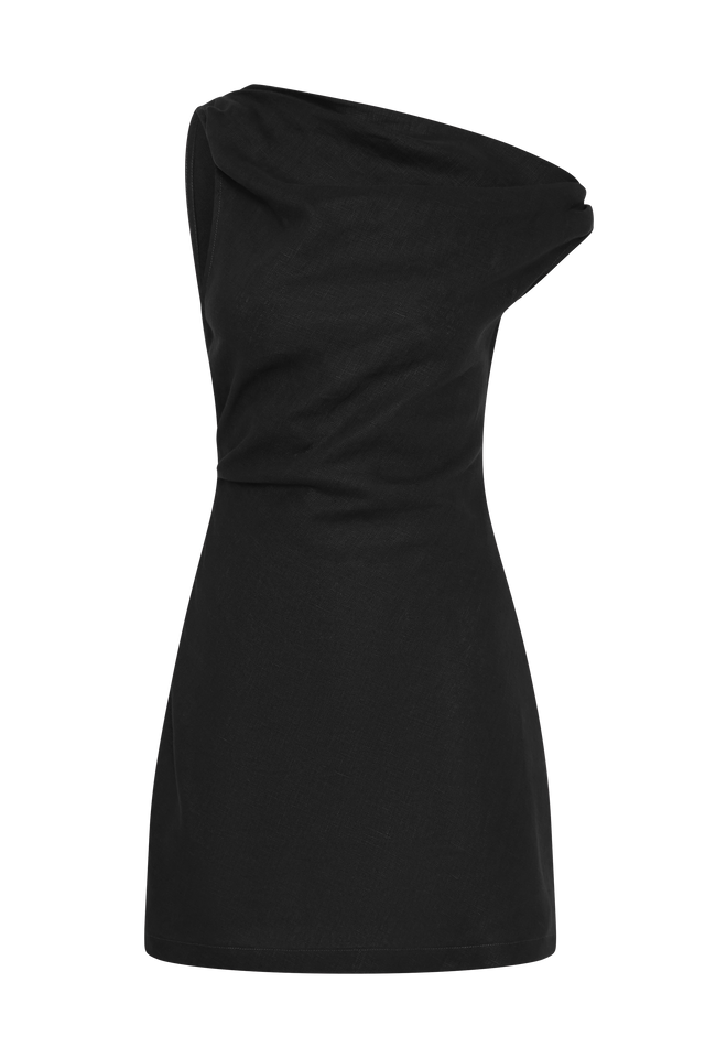 faithfull the brand black mini dress Suis Mini Dress Black