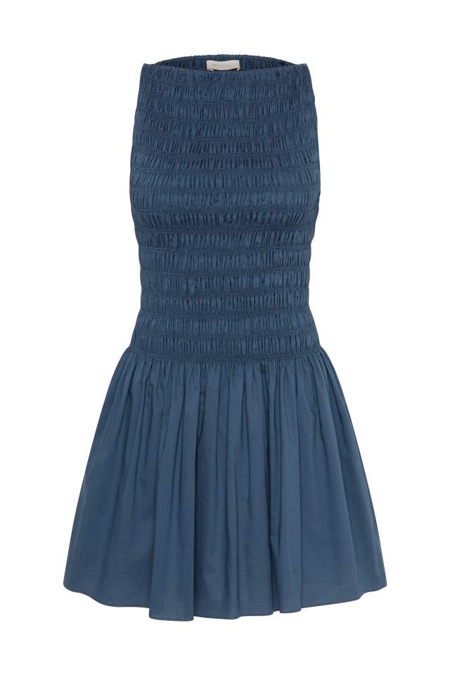 Noa Mini Dress Vintage Navy - Faithfull the Brand INT Noa Mini Dress Vintage Navy - Faithfull the Brand INT