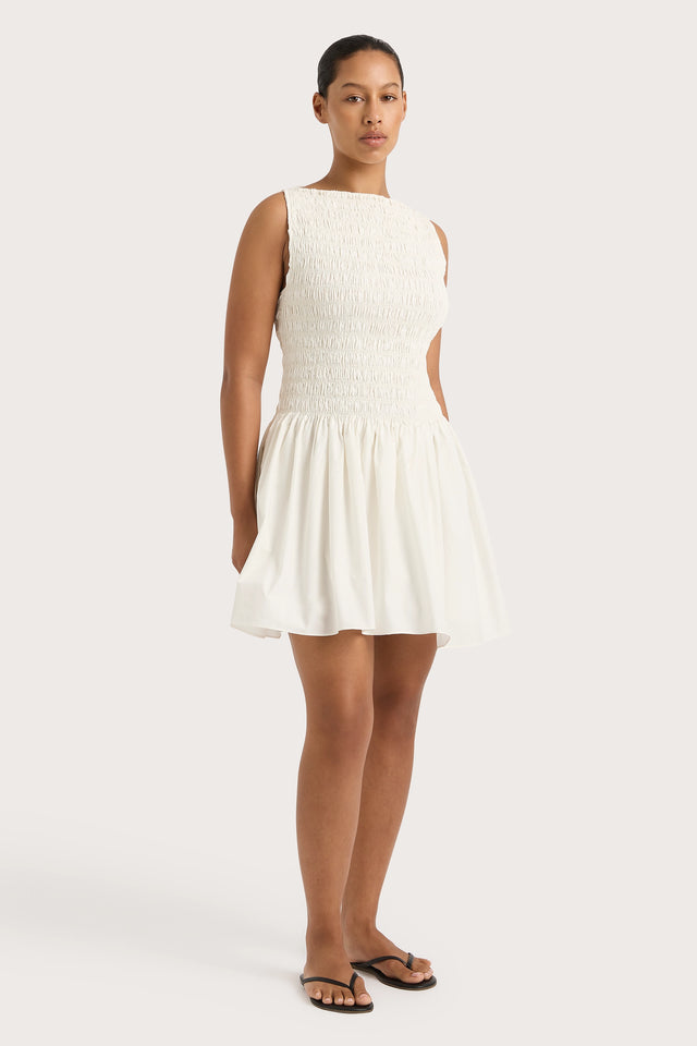 faithfull the brand noa mini dress green Faithfull The Brand Noa Mini Dress