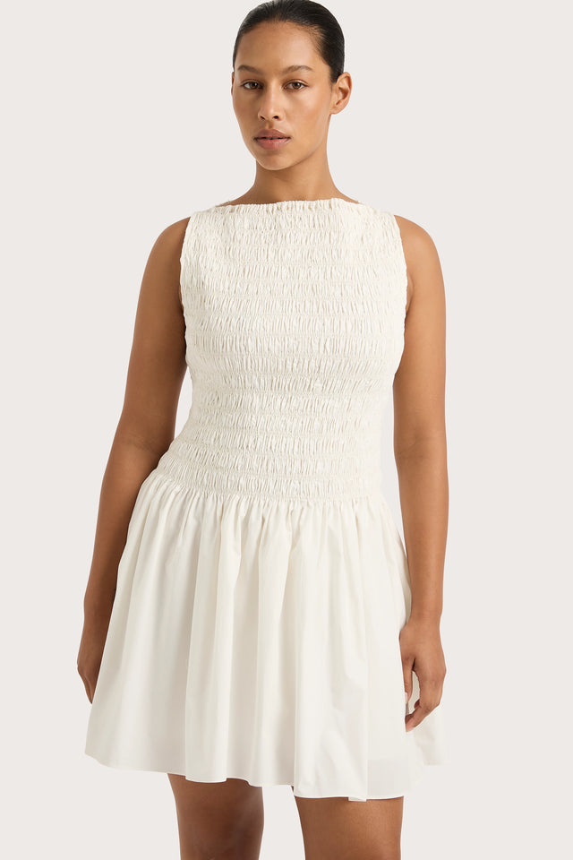 Noa Mini Dress White - Final Sale Faithfull the Brand Noa Mini Dress White - Final Sale Faithfull the Brand
