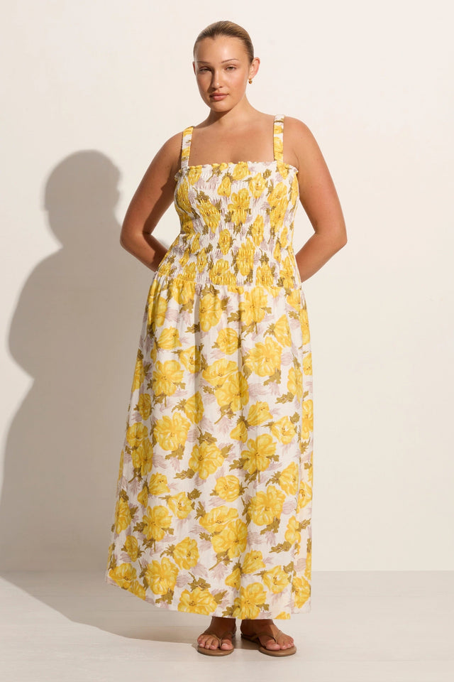 Messina Midi Dress Isadora Floral - Faithfull the Brand Messina Midi Dress Isadora Floral - Faithfull the Brand