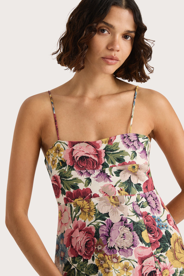 Eugenie Midi Dress Colette Floral Multi - Faithfull the Brand INT Eugenie Midi Dress Colette Floral Multi - Faithfull the Brand INT