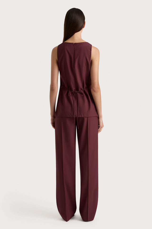 Emilie Trouser Bordeaux