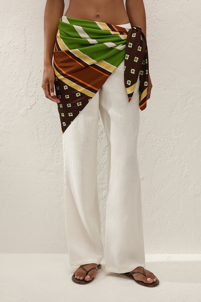 Soleil Waist Scarf Valencia Stripe