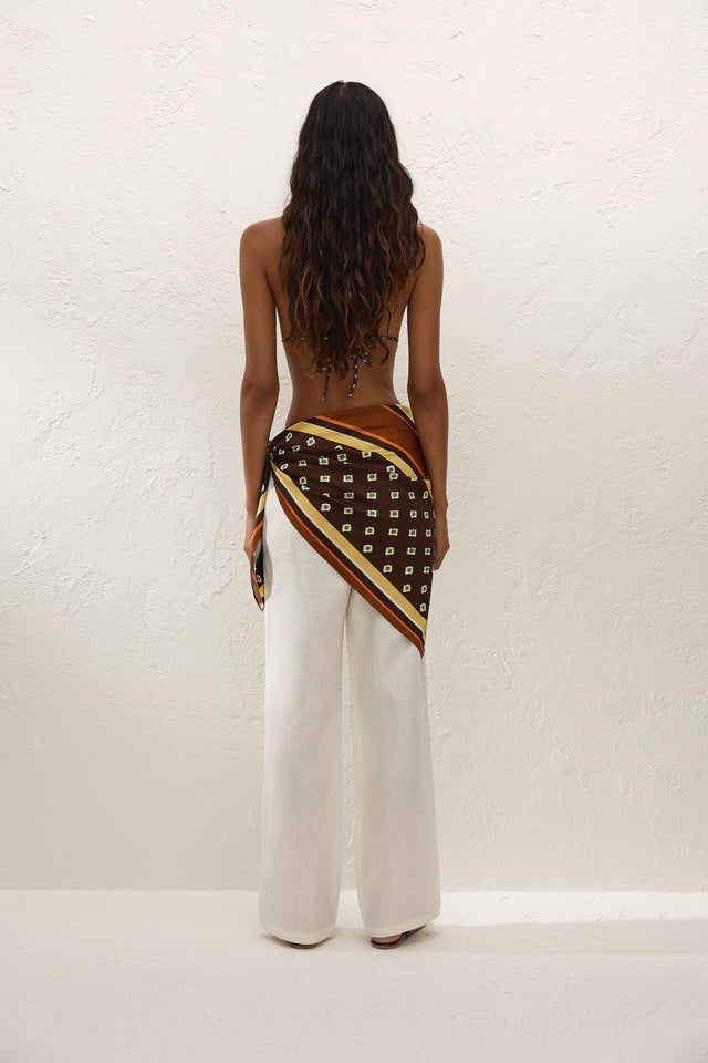 Soleil Waist Scarf Valencia Stripe
