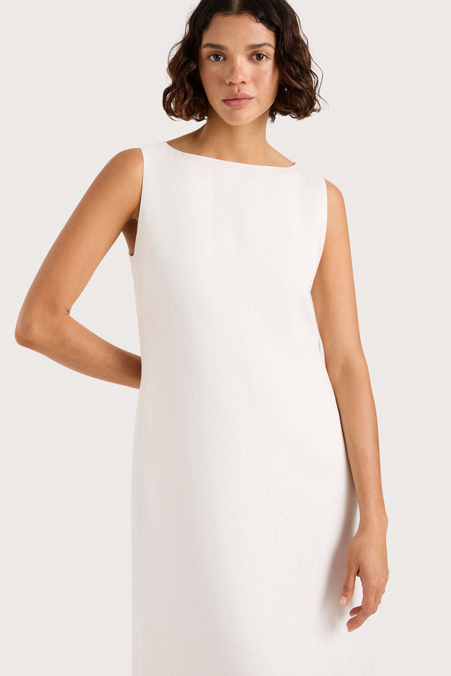 Taylor Midi Dress White