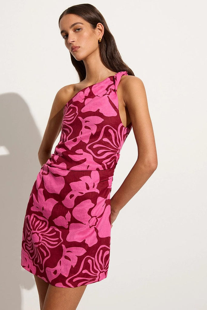 Marga Mini Dress Mica Floral Pink - Faithfull the Brand