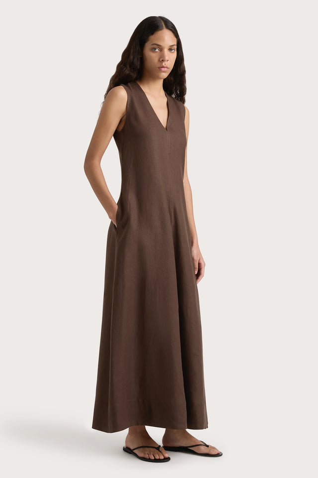 Marteret Midi Dress Bistre