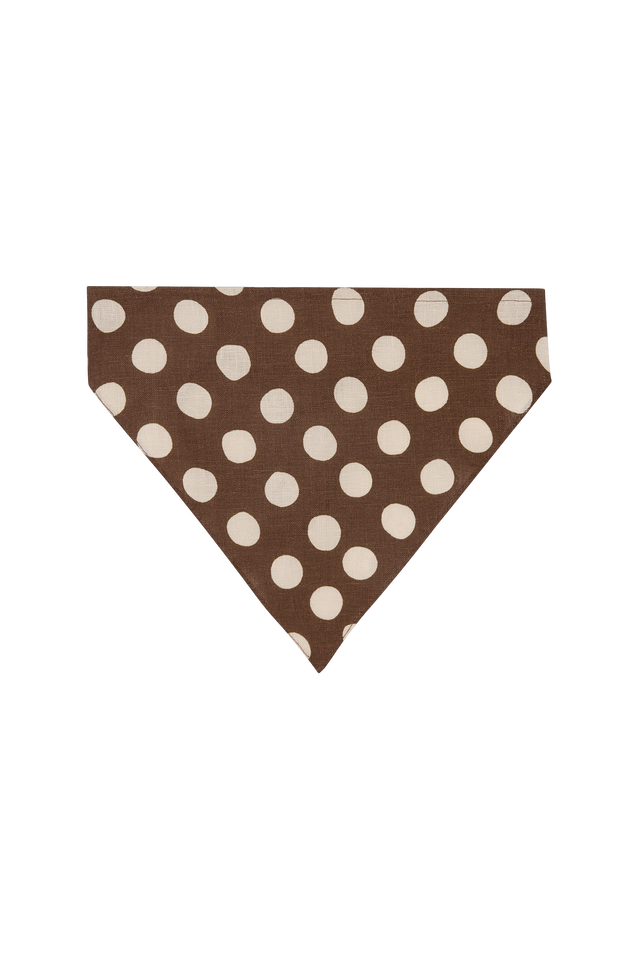 Simona Head Scarf Cioccolato Dot