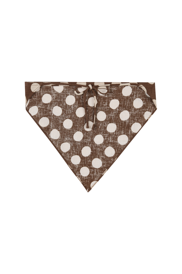 Simona Head Scarf Cioccolato Dot