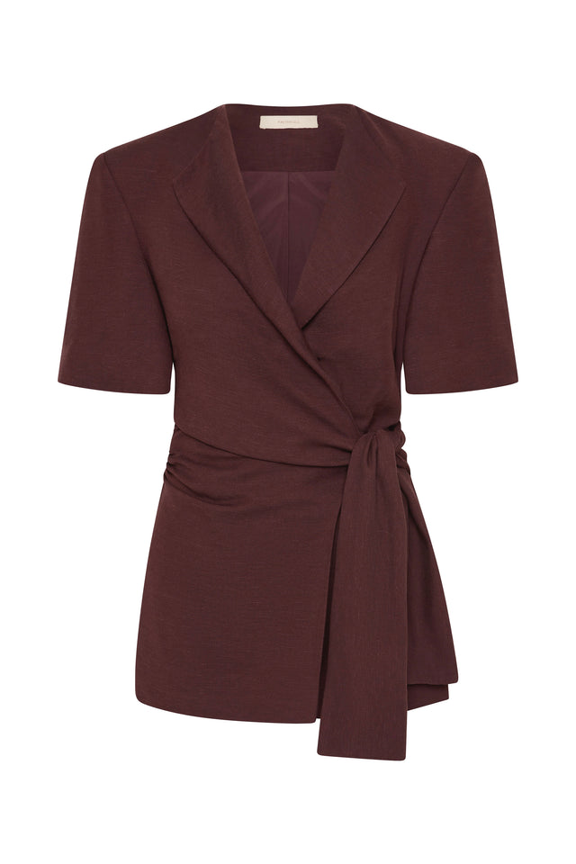 Ida Knot Blazer Port