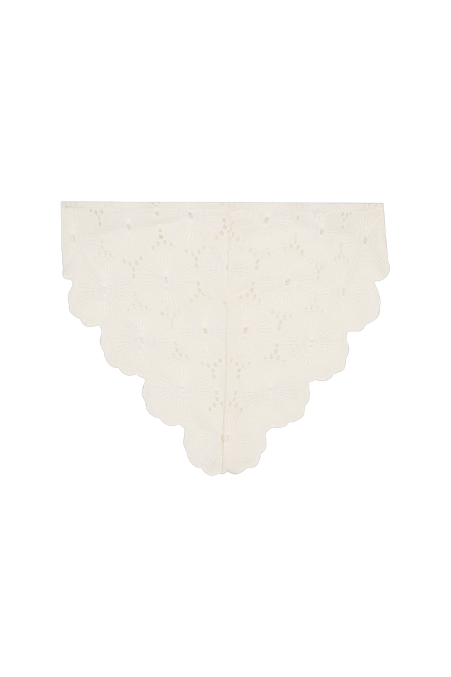 Paloma Head Scarf Dolce Broderie White