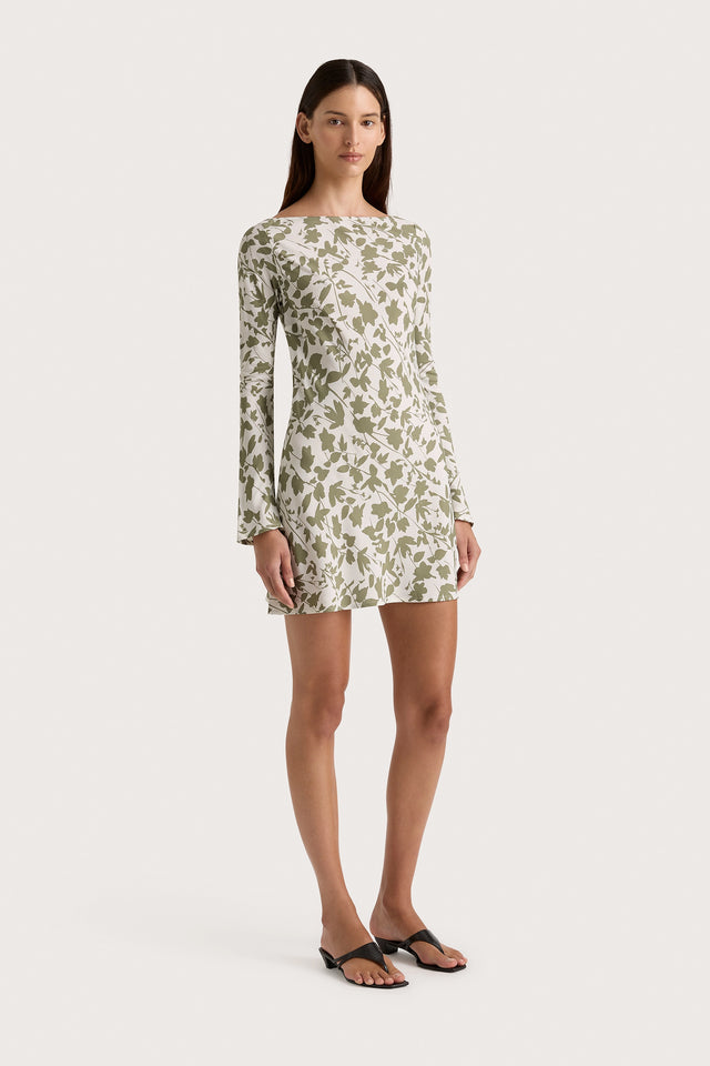faithfull loulou mini dress Lilou Mini Dress Poplar Sage