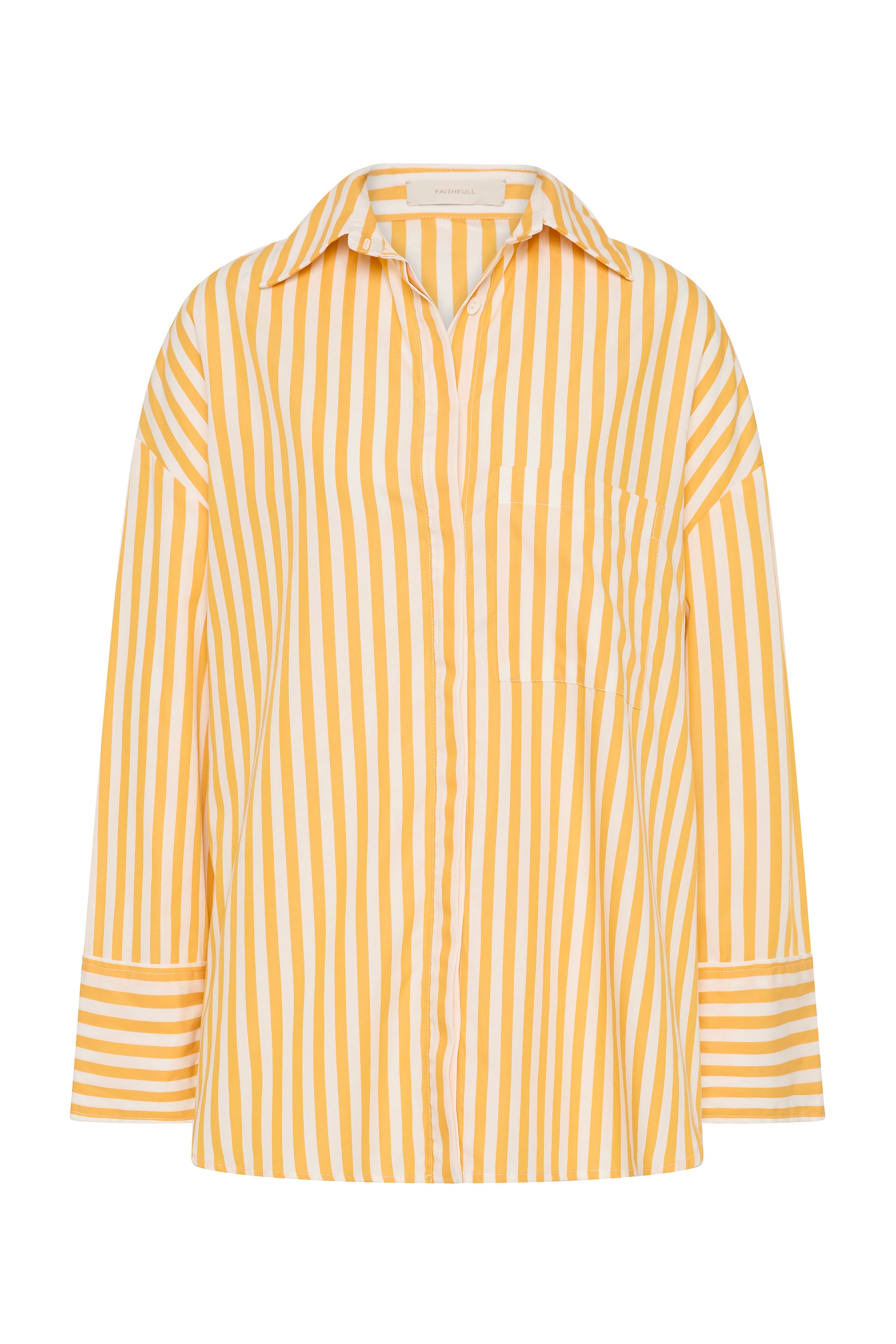 Clemente Shirt Orozco Stripe Mustard - Faithfull the Brand INT