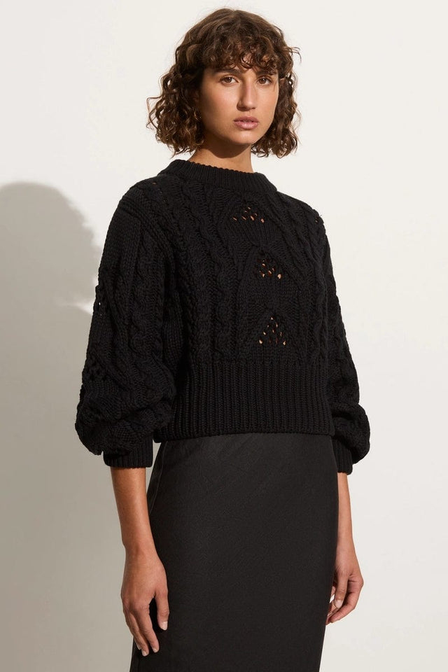 Alanna Knit Jumper Black - Faithfull the Brand Alanna Knit Jumper Black - Faithfull the Brand