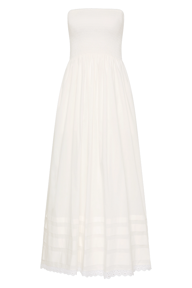 Iben Midi Dress White
