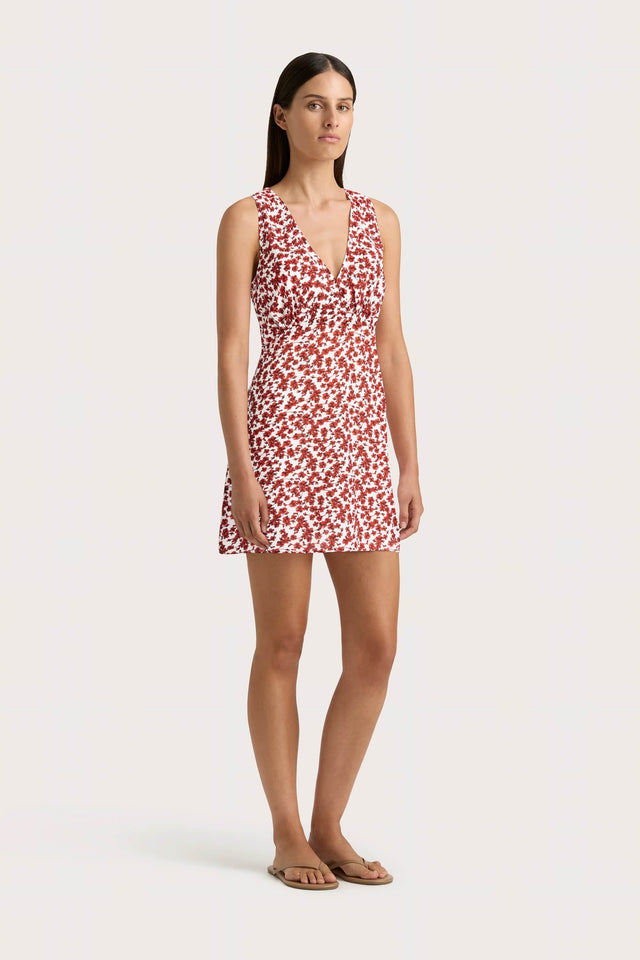 Penne Mini Dress Leilani Red - Final Sale Faithfull the Brand Penne Mini Dress Leilani Red - Final Sale Faithfull the Brand