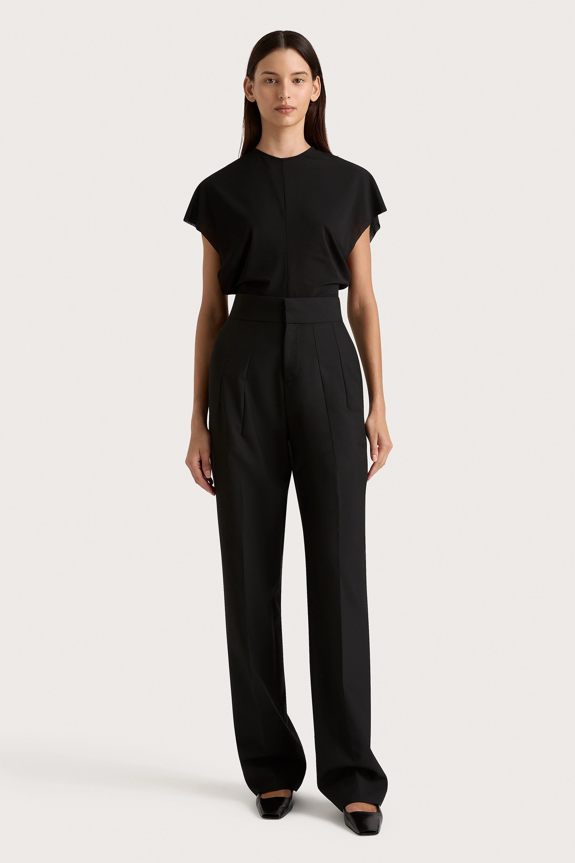 todayful ✴︎ Front Slit Tops Brita Top Black - Final Sale – Faithfull the Brand