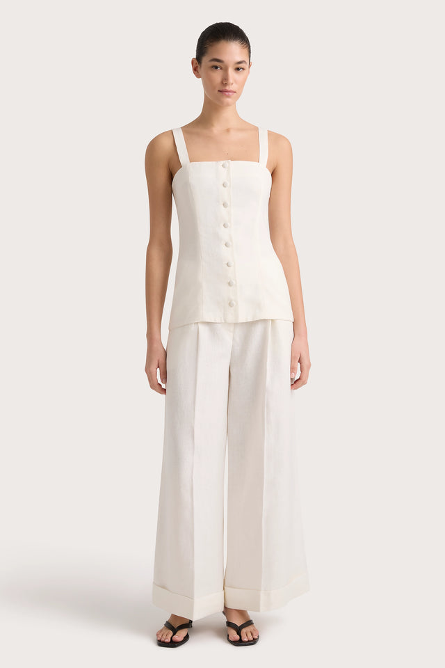 Corbiere Vest White - Final Sale – Faithfull the Brand Corbiere Vest White - Final Sale – Faithfull the Brand