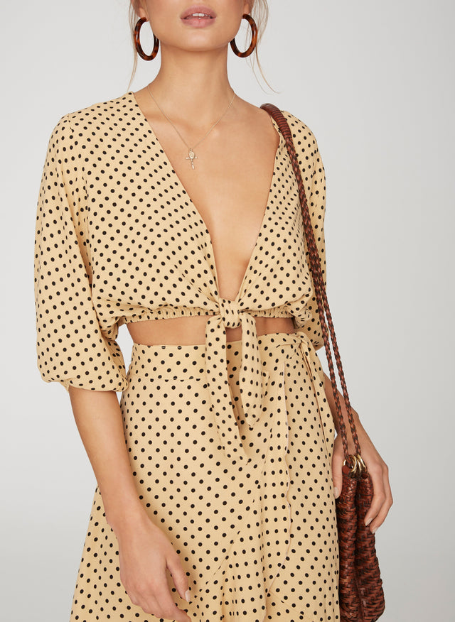 Lula Dot Print La Guardia Top  - Final Sale