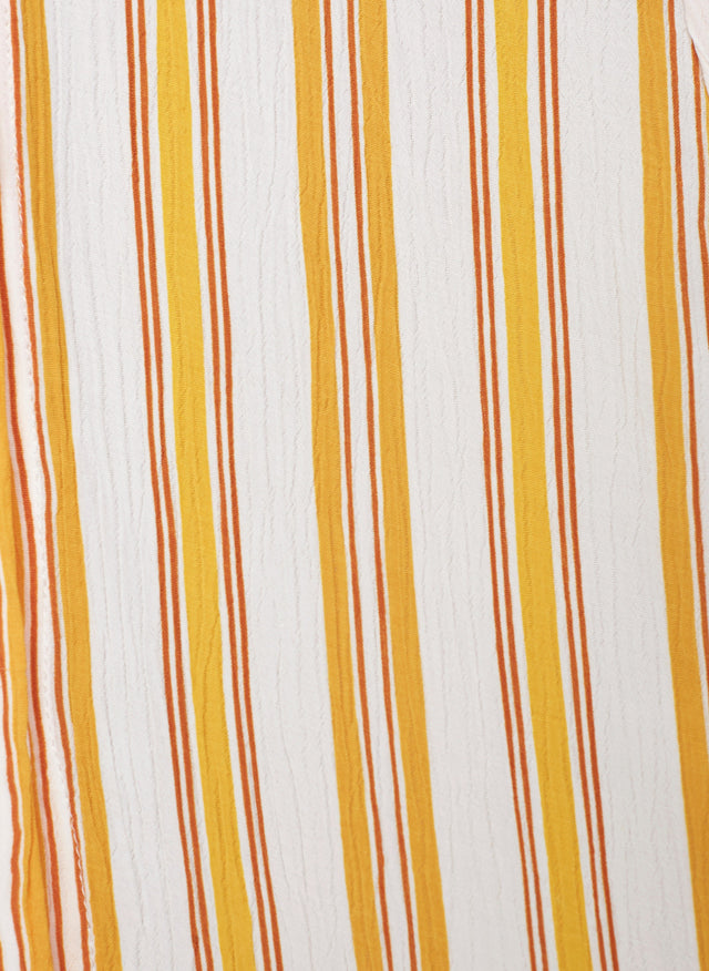 Azure Stripe Print Sun Claudia Midi Dress  - Final Sale
