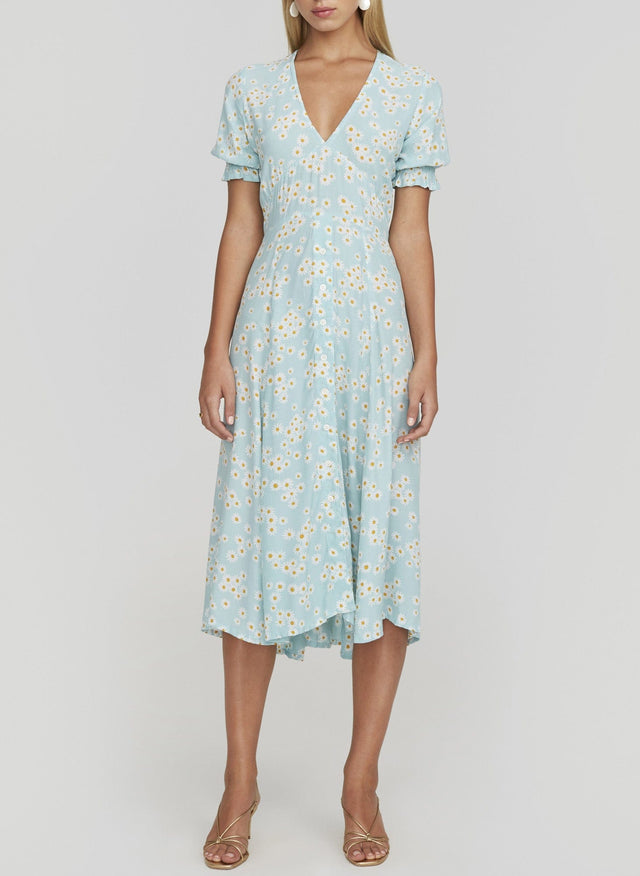 Zhoe Floral Print Ari Midi Dress  - Final Sale