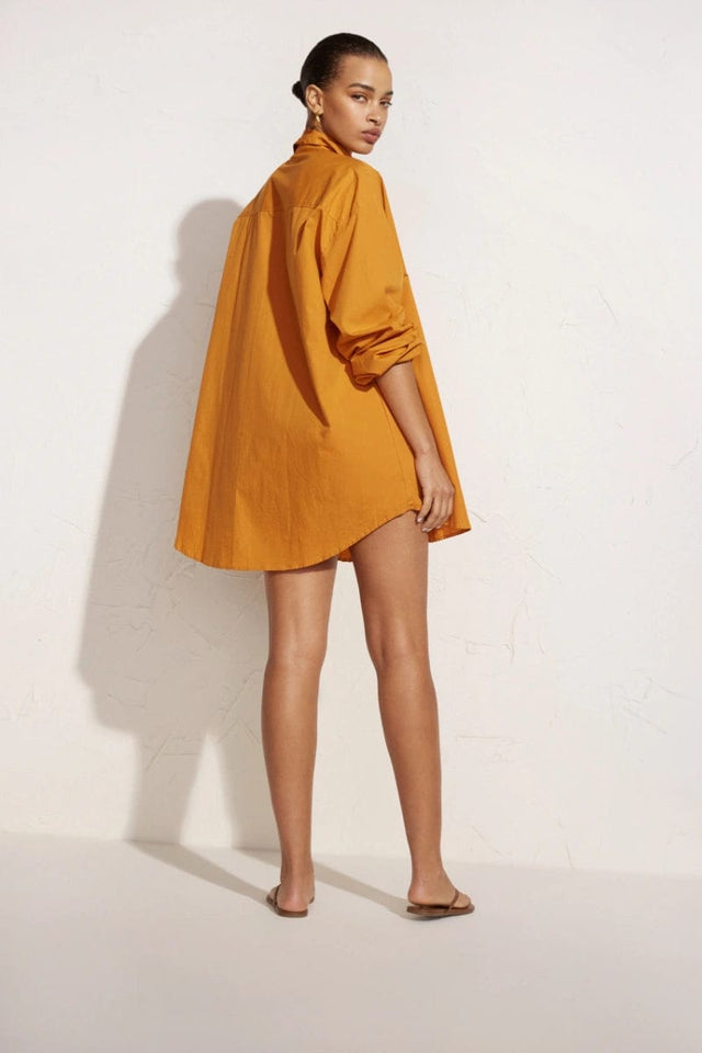 Pontia Shirt Dress Plain Orange - Final Sale