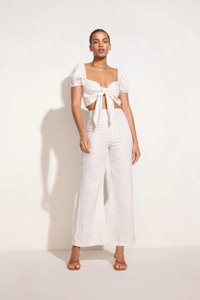 Ottavio Pants Plain Egg Shell - Final Sale