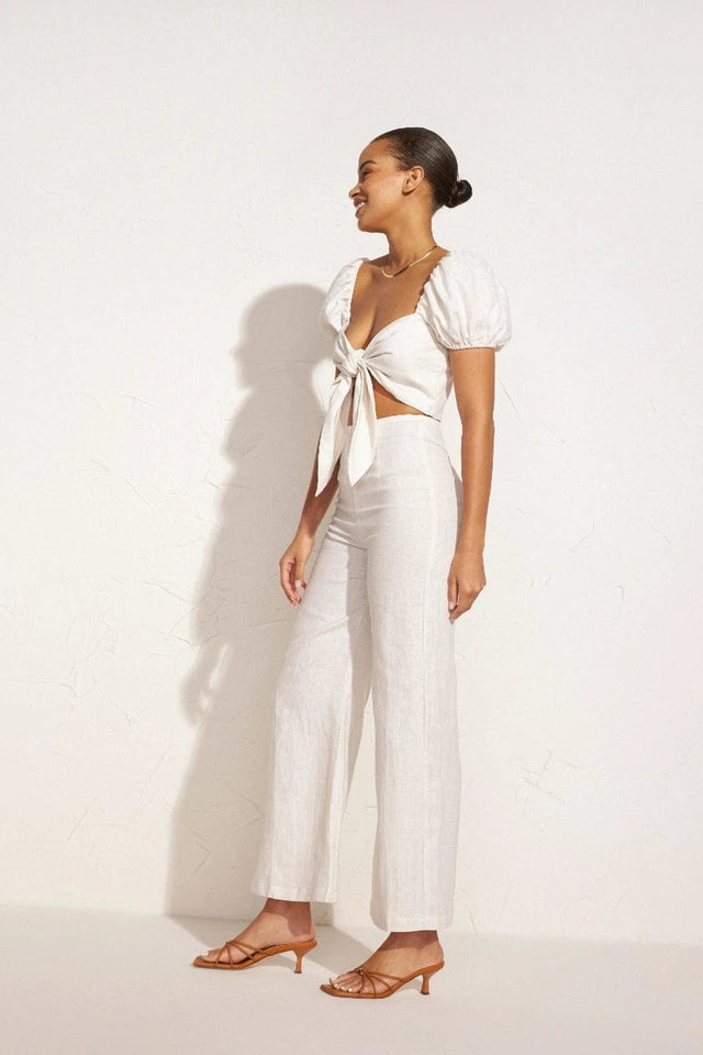 Ottavio Pants Plain Egg Shell - Final Sale