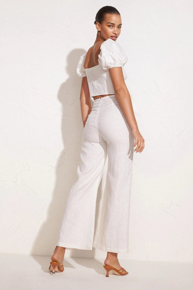 Ottavio Pants Plain Egg Shell - Final Sale