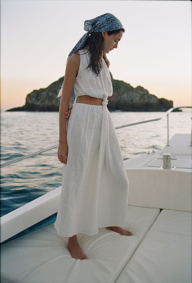 Zeta Midi Dress White - Final Sale