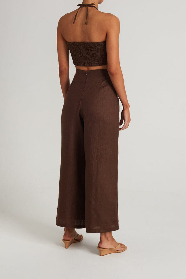 Malta Pants Plain Chocolate - Final Sale