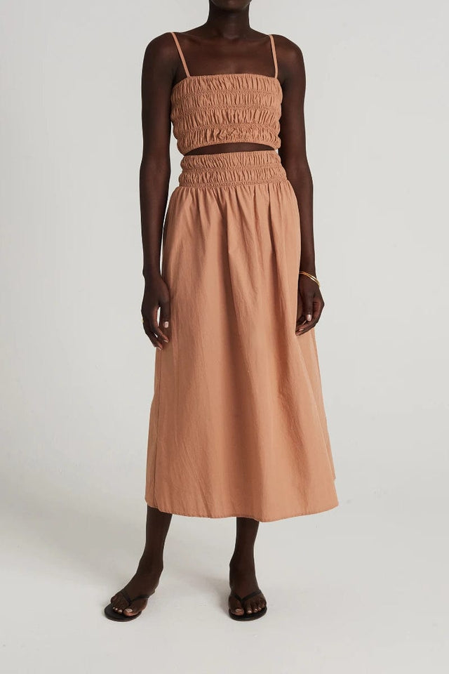 Liya Top Plain Hazelnut - Final Sale