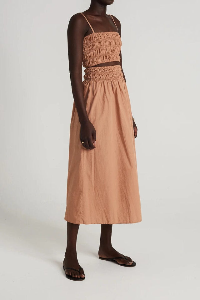 Liya Top Plain Hazelnut - Final Sale