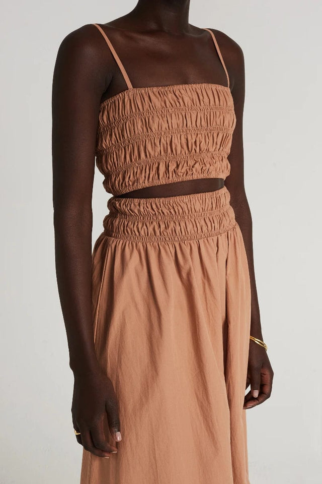 Liya Top Plain Hazelnut - Final Sale