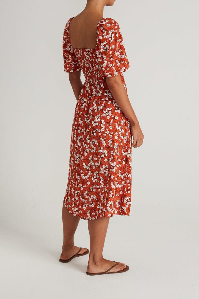 Velika Midi Dress Valencia Floral Print - Final Sale