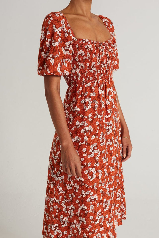 Velika Midi Dress Valencia Floral Print - Final Sale