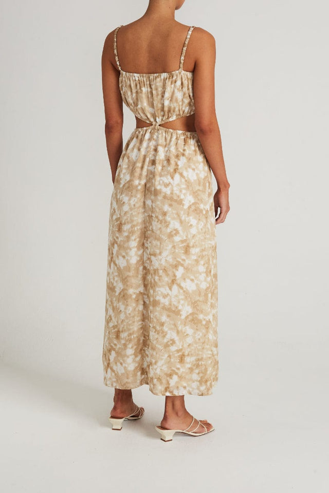 Celina Midi Dress Roos Tie Dye Stone - Final Sale