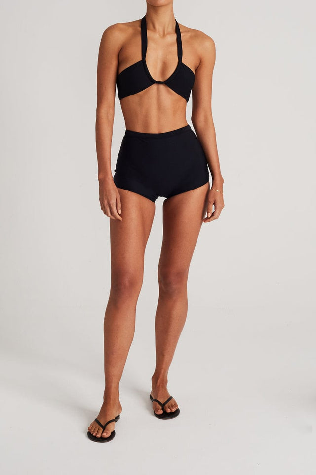 Cabrera Bikini Top Plain Black - Final Sale