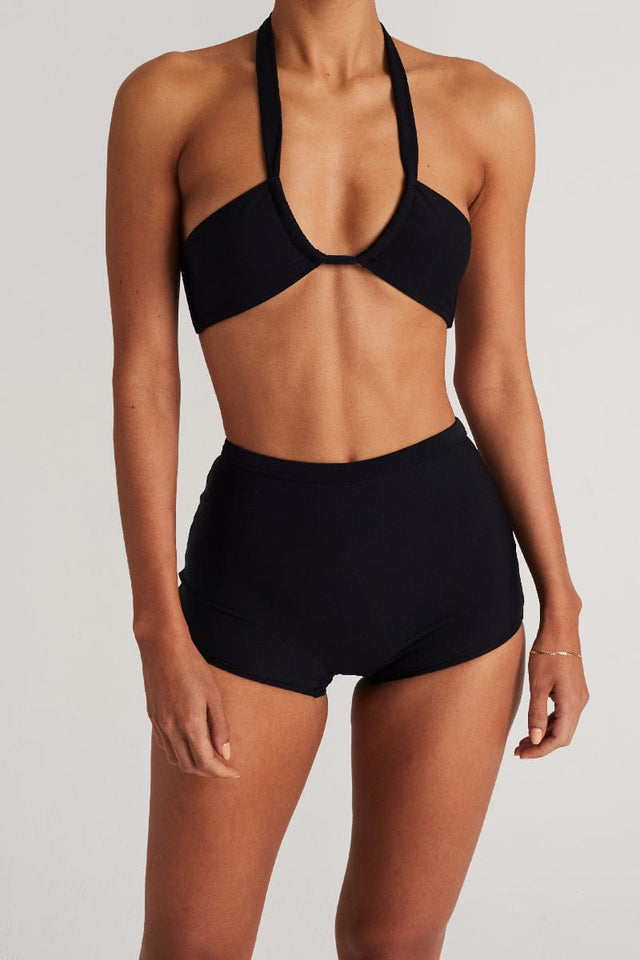 Cabrera Bikini Top Plain Black - Final Sale