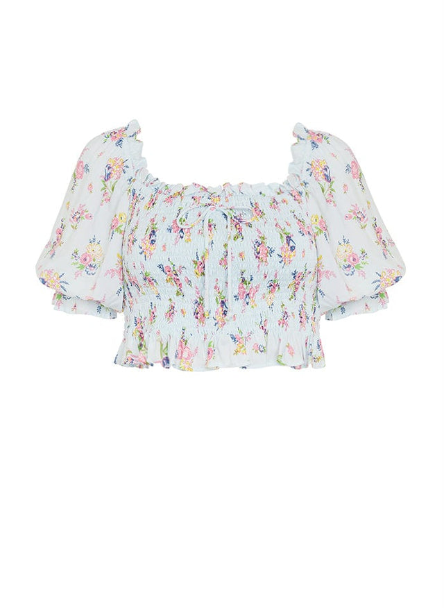 Isadora Top Juliette Floral Blue - Final Sale