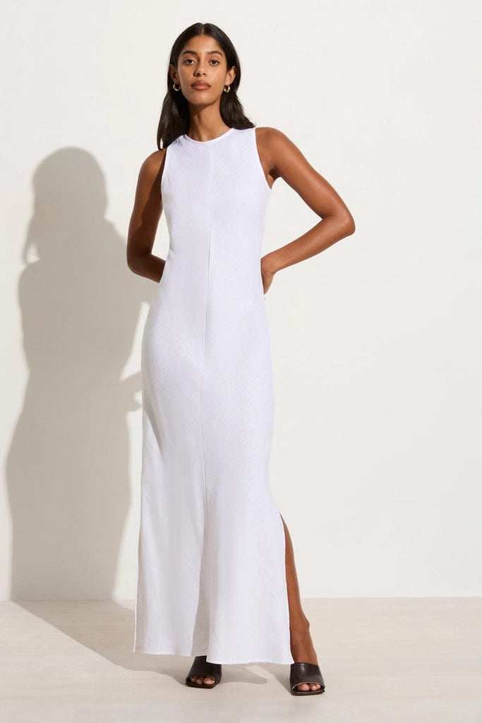 Valenza Maxi Dress White - Faithfull the Brand