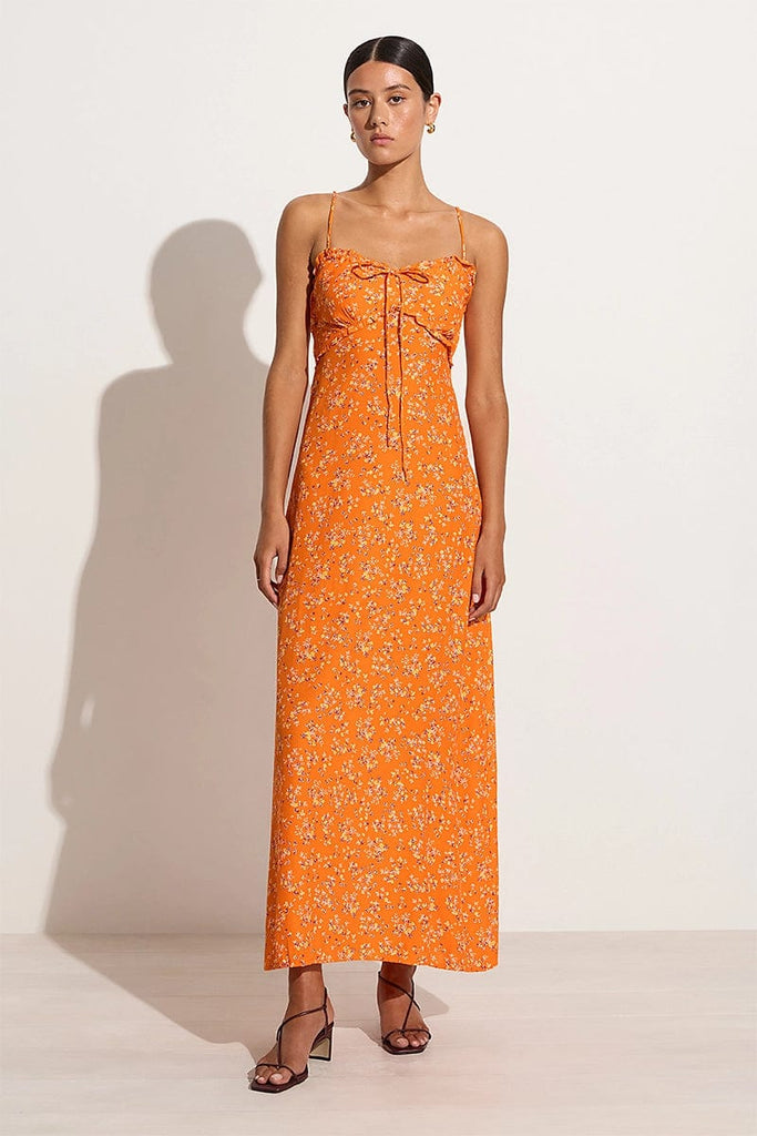 Murano Mini Dress Escala Floral Ivory - Faithfull the Brand
