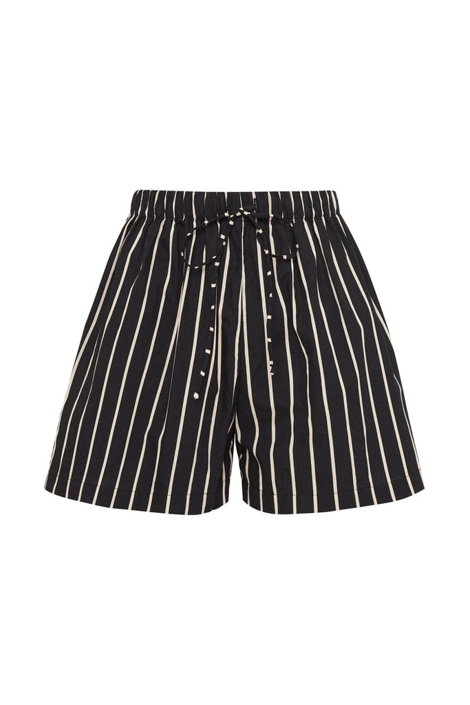 Black and hot sale white striped shorts