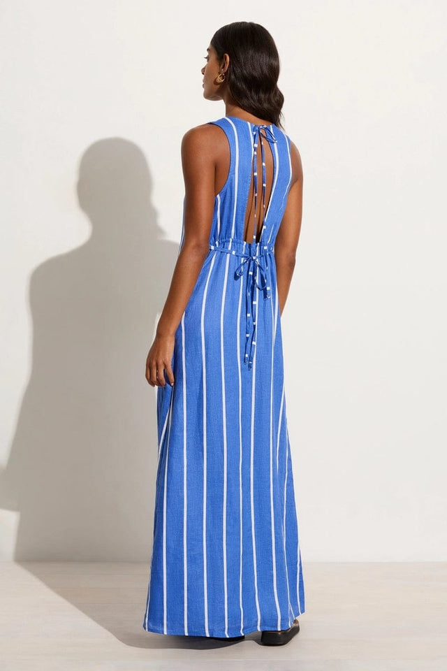 Sommar Maxi Dress San Vito Stripe Blue - Final Sale