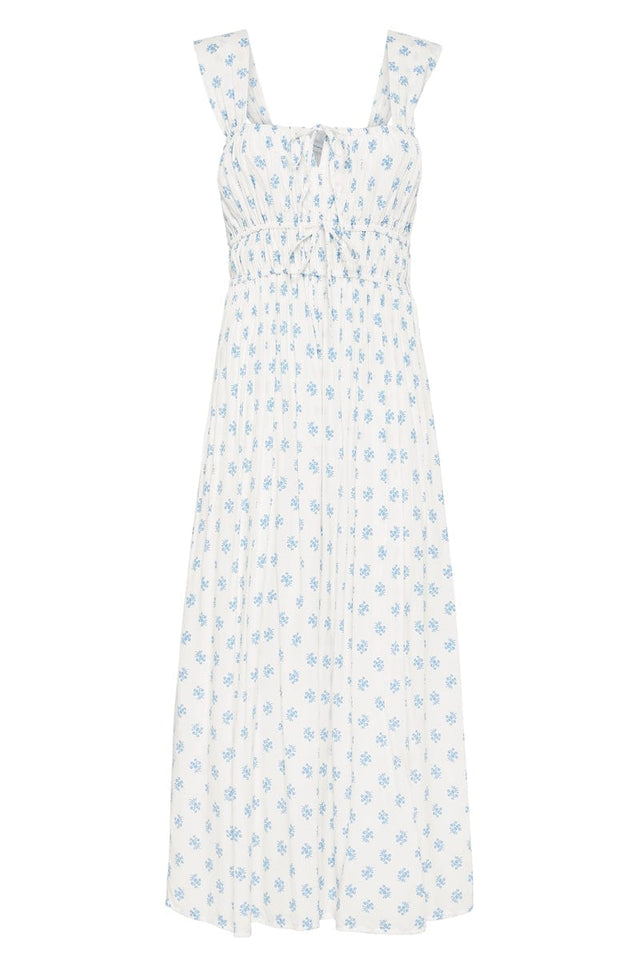 Ramonet Midi Dress Cairo Floral Print Blue - Final Sale
