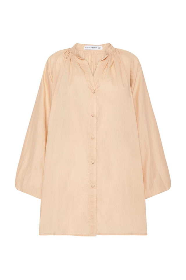 Lucita Smock Dress Plain Sand - Final Sale