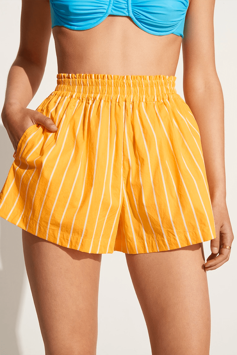 the Faithfull Brand Print Elva Brand Adia – Citrus The Stripe Faithfull - Shorts