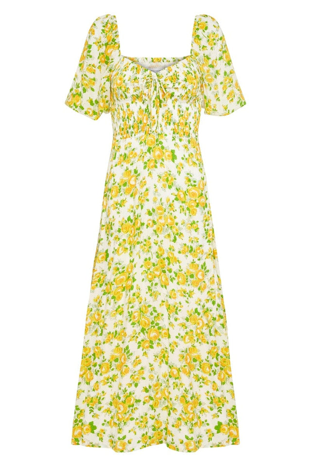 Velika Midi Dress Morello Floral Print - Final Sale